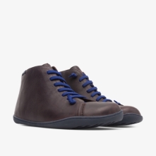 Camper Dark Brown Ankle Boots Mens - Peu Online Ireland | KFXGJ5869